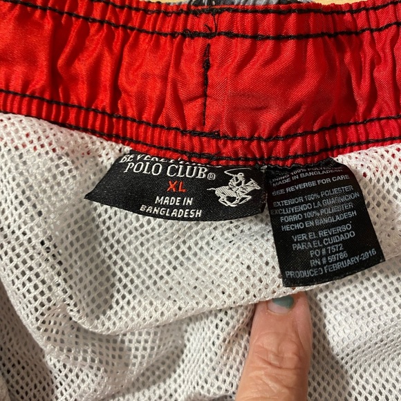 Beverly Hills Polo Club Geometric Patterned Swim Shorts XL (KC) - Picture 6 of 9